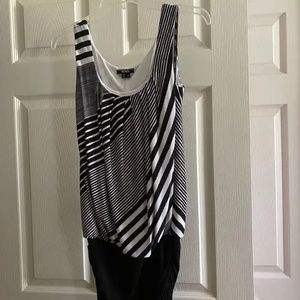 Black and white dress